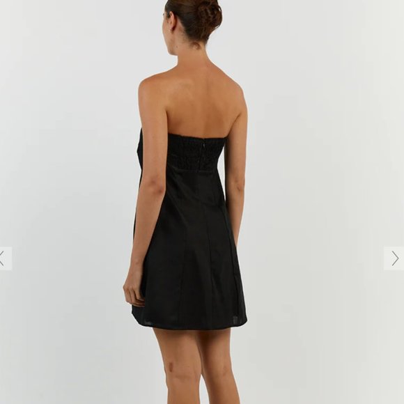DISSH Black Strapless Mini Dress - Picture 4 of 13